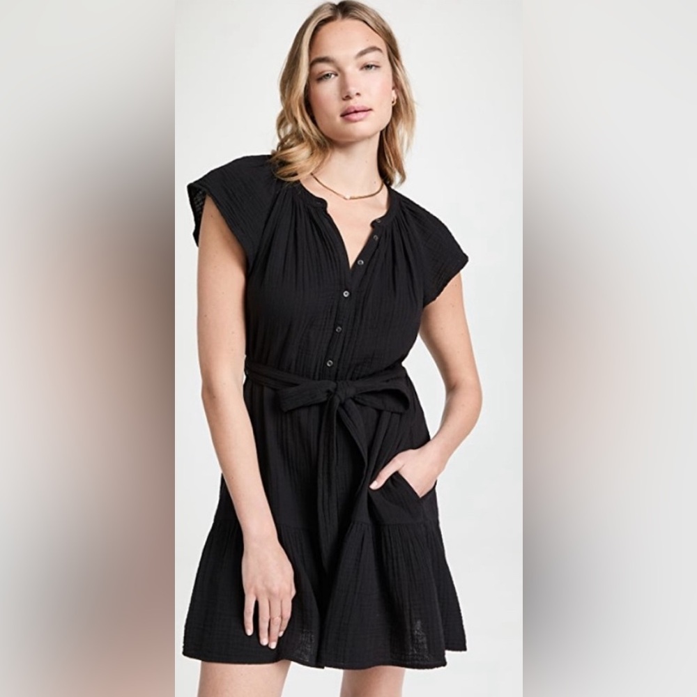 The most perfect LBD Gauze Dress with Tie Waist by XiRENA